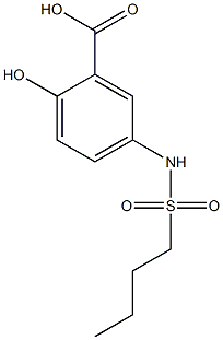 5-[(butylsulfonyl)amino]-2-hydroxybenzoic acid 结构式