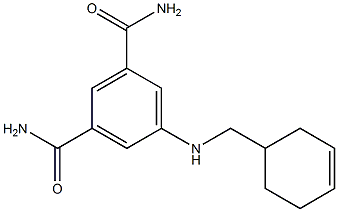 5-[(cyclohex-3-en-1-ylmethyl)amino]benzene-1,3-dicarboxamide 结构式