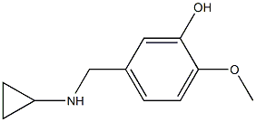 5-[(cyclopropylamino)methyl]-2-methoxyphenol 结构式