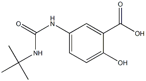 5-[(tert-butylcarbamoyl)amino]-2-hydroxybenzoic acid 结构式