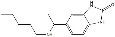 5-[1-(pentylamino)ethyl]-2,3-dihydro-1H-1,3-benzodiazol-2-one 结构式