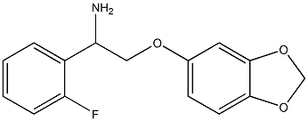 5-[2-amino-2-(2-fluorophenyl)ethoxy]-2H-1,3-benzodioxole 结构式