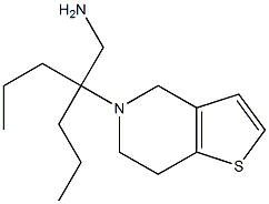 5-[4-(aminomethyl)heptan-4-yl]-4H,5H,6H,7H-thieno[3,2-c]pyridine 结构式