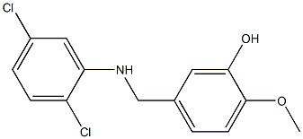 5-{[(2,5-dichlorophenyl)amino]methyl}-2-methoxyphenol 结构式