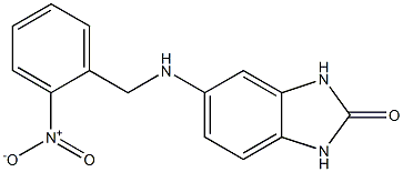5-{[(2-nitrophenyl)methyl]amino}-2,3-dihydro-1H-1,3-benzodiazol-2-one 结构式