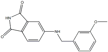 5-{[(3-methoxyphenyl)methyl]amino}-2,3-dihydro-1H-isoindole-1,3-dione 结构式