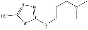 5-{[3-(dimethylamino)propyl]amino}-1,3,4-thiadiazole-2-thiol 结构式