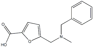 5-{[benzyl(methyl)amino]methyl}furan-2-carboxylic acid 结构式
