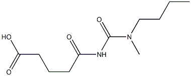 5-{[butyl(methyl)carbamoyl]amino}-5-oxopentanoic acid 结构式