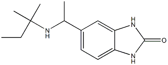 5-{1-[(2-methylbutan-2-yl)amino]ethyl}-2,3-dihydro-1H-1,3-benzodiazol-2-one 结构式