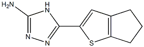 5-{4H,5H,6H-cyclopenta[b]thiophen-2-yl}-4H-1,2,4-triazol-3-amine 结构式