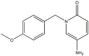 5-amino-1-[(4-methoxyphenyl)methyl]-1,2-dihydropyridin-2-one 结构式