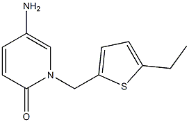 5-amino-1-[(5-ethylthien-2-yl)methyl]pyridin-2(1H)-one 结构式