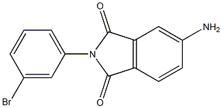 5-amino-2-(3-bromophenyl)-2,3-dihydro-1H-isoindole-1,3-dione 结构式