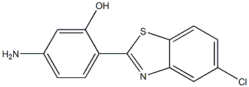 5-amino-2-(5-chloro-1,3-benzothiazol-2-yl)phenol 结构式