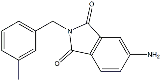 5-amino-2-[(3-methylphenyl)methyl]-2,3-dihydro-1H-isoindole-1,3-dione 结构式