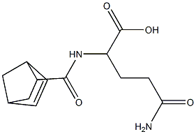 5-amino-2-[(bicyclo[2.2.1]hept-5-en-2-ylcarbonyl)amino]-5-oxopentanoic acid 结构式