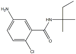 5-amino-2-chloro-N-(1,1-dimethylpropyl)benzamide 结构式