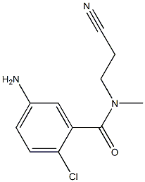 5-amino-2-chloro-N-(2-cyanoethyl)-N-methylbenzamide 结构式