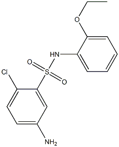 5-amino-2-chloro-N-(2-ethoxyphenyl)benzene-1-sulfonamide 结构式