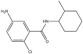 5-amino-2-chloro-N-(2-methylcyclohexyl)benzamide 结构式