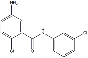 5-amino-2-chloro-N-(3-chlorophenyl)benzamide 结构式