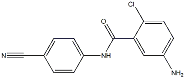 5-amino-2-chloro-N-(4-cyanophenyl)benzamide 结构式