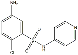 5-amino-2-chloro-N-(pyridin-4-yl)benzene-1-sulfonamide 结构式