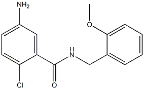 5-amino-2-chloro-N-[(2-methoxyphenyl)methyl]benzamide 结构式