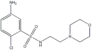 5-amino-2-chloro-N-[2-(morpholin-4-yl)ethyl]benzene-1-sulfonamide 结构式