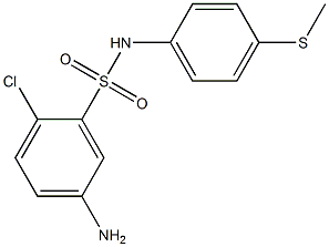 5-amino-2-chloro-N-[4-(methylsulfanyl)phenyl]benzene-1-sulfonamide 结构式