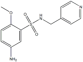 5-amino-2-methoxy-N-(pyridin-4-ylmethyl)benzene-1-sulfonamide 结构式