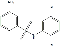 5-amino-N-(2,5-dichlorophenyl)-2-methylbenzene-1-sulfonamide 结构式