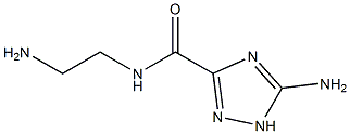 5-amino-N-(2-aminoethyl)-1H-1,2,4-triazole-3-carboxamide 结构式