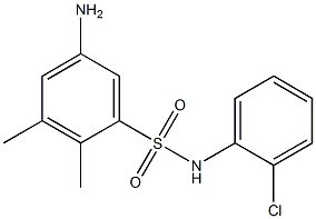 5-amino-N-(2-chlorophenyl)-2,3-dimethylbenzene-1-sulfonamide 结构式