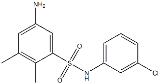 5-amino-N-(3-chlorophenyl)-2,3-dimethylbenzene-1-sulfonamide 结构式