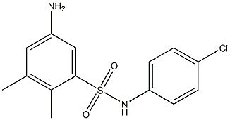 5-amino-N-(4-chlorophenyl)-2,3-dimethylbenzene-1-sulfonamide 结构式