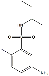 5-amino-N-(butan-2-yl)-2-methylbenzene-1-sulfonamide 结构式
