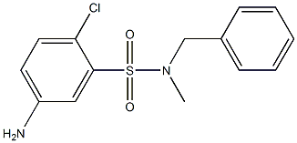 5-amino-N-benzyl-2-chloro-N-methylbenzene-1-sulfonamide 结构式