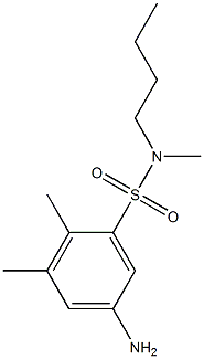 5-amino-N-butyl-N,2,3-trimethylbenzene-1-sulfonamide 结构式