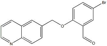 5-bromo-2-(quinolin-6-ylmethoxy)benzaldehyde 结构式