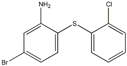 5-bromo-2-[(2-chlorophenyl)sulfanyl]aniline 结构式