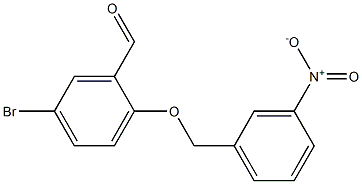 5-bromo-2-[(3-nitrophenyl)methoxy]benzaldehyde 结构式