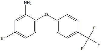 5-bromo-2-[4-(trifluoromethyl)phenoxy]aniline 结构式