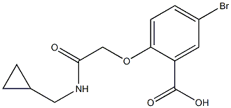 5-bromo-2-{[(cyclopropylmethyl)carbamoyl]methoxy}benzoic acid 结构式