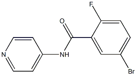 5-bromo-2-fluoro-N-pyridin-4-ylbenzamide 结构式