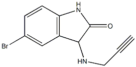 5-bromo-3-(prop-2-yn-1-ylamino)-2,3-dihydro-1H-indol-2-one 结构式