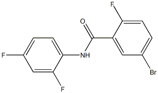 5-bromo-N-(2,4-difluorophenyl)-2-fluorobenzamide 结构式