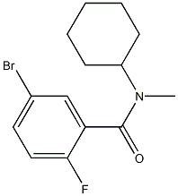 5-bromo-N-cyclohexyl-2-fluoro-N-methylbenzamide 结构式