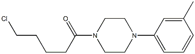 5-chloro-1-[4-(3-methylphenyl)piperazin-1-yl]pentan-1-one 结构式